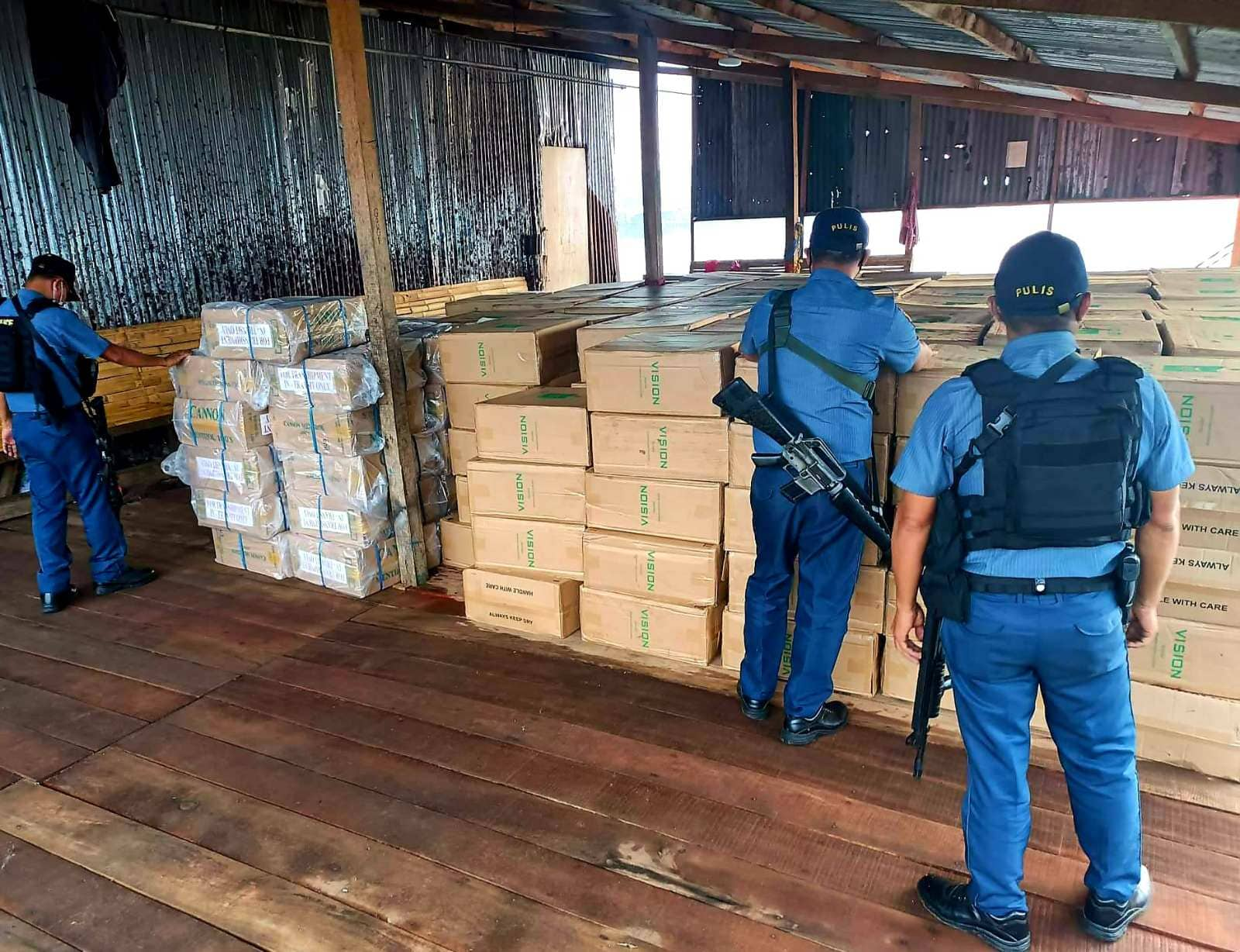 Php3M Halaga Ng Smuggled Na Sigarilyo Nasabat Ng Indanan PNP Sa Sulu