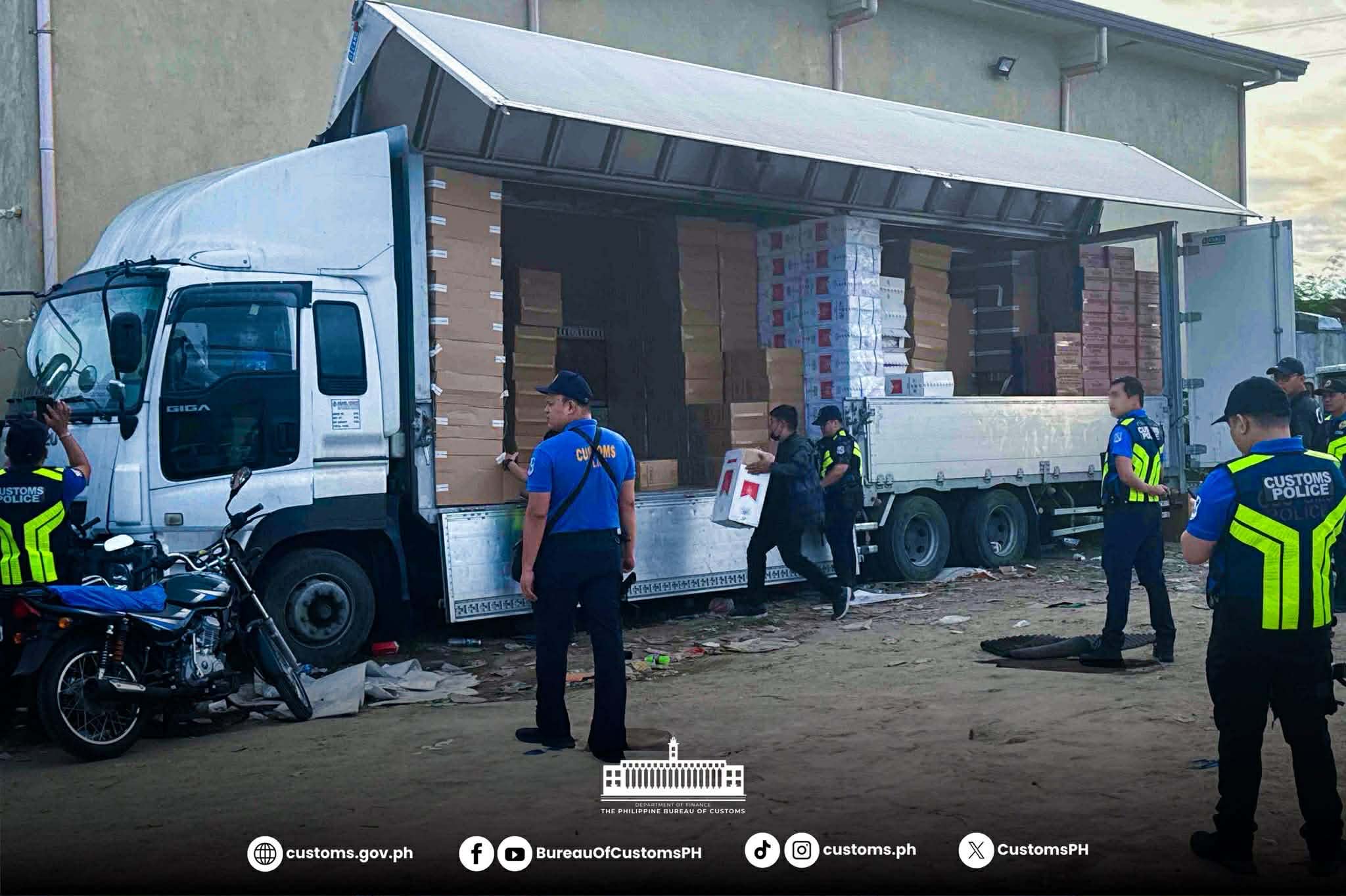 Php105.575M ng halaga ng puslit na sigarilyo, nakasamsam ng mga ...