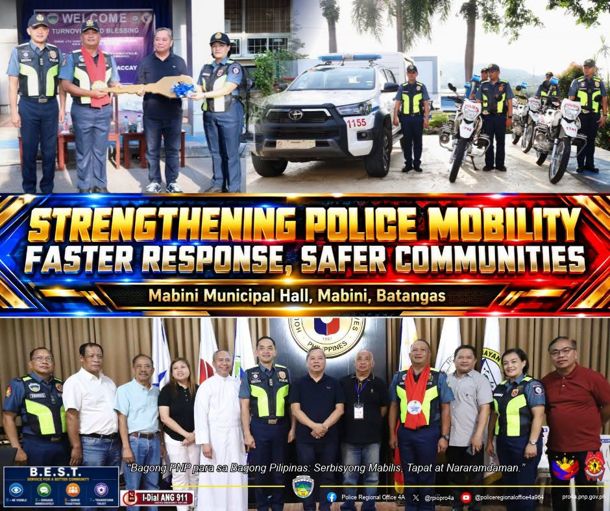 PRO4A, pinalakas ang kakayahan sa pagtugon ng Mabini MPS sa turnover ng ...